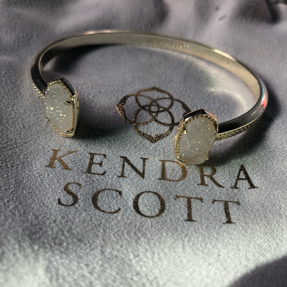 Kendra Scott elton iridescent drusy gold NWOT